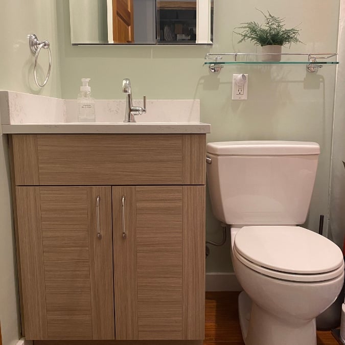 powder room new vanity