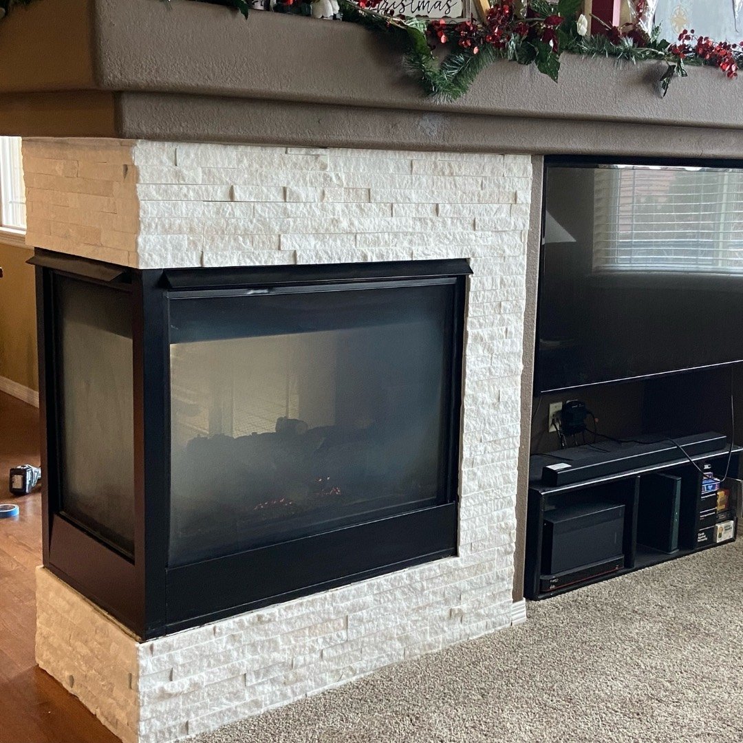 stacked tile surround