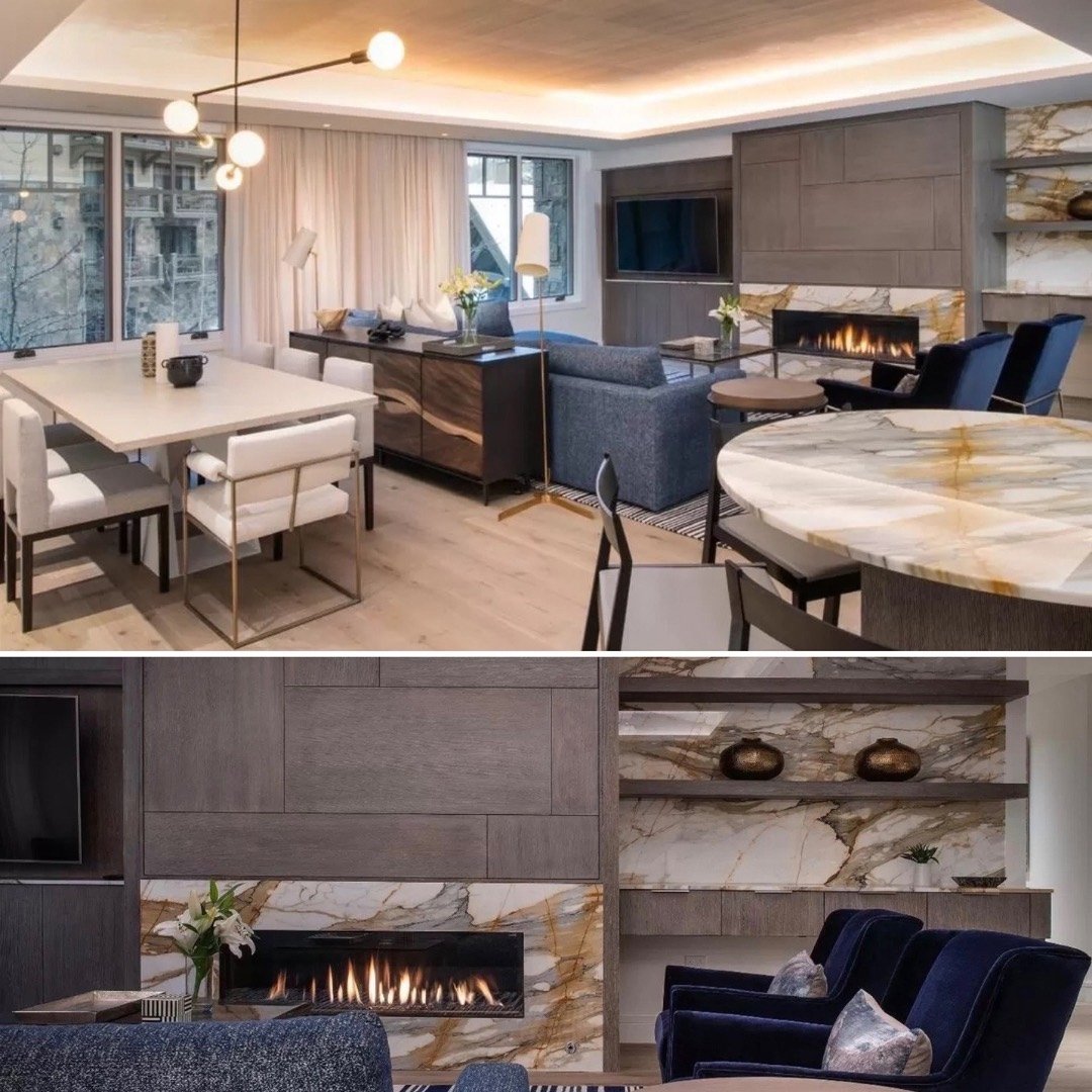 stone surround and feature wall
